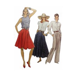 7448 VOG EZ FLARE SKIRT LENGTHS, PANTS PATTERN 8-12, 20-24